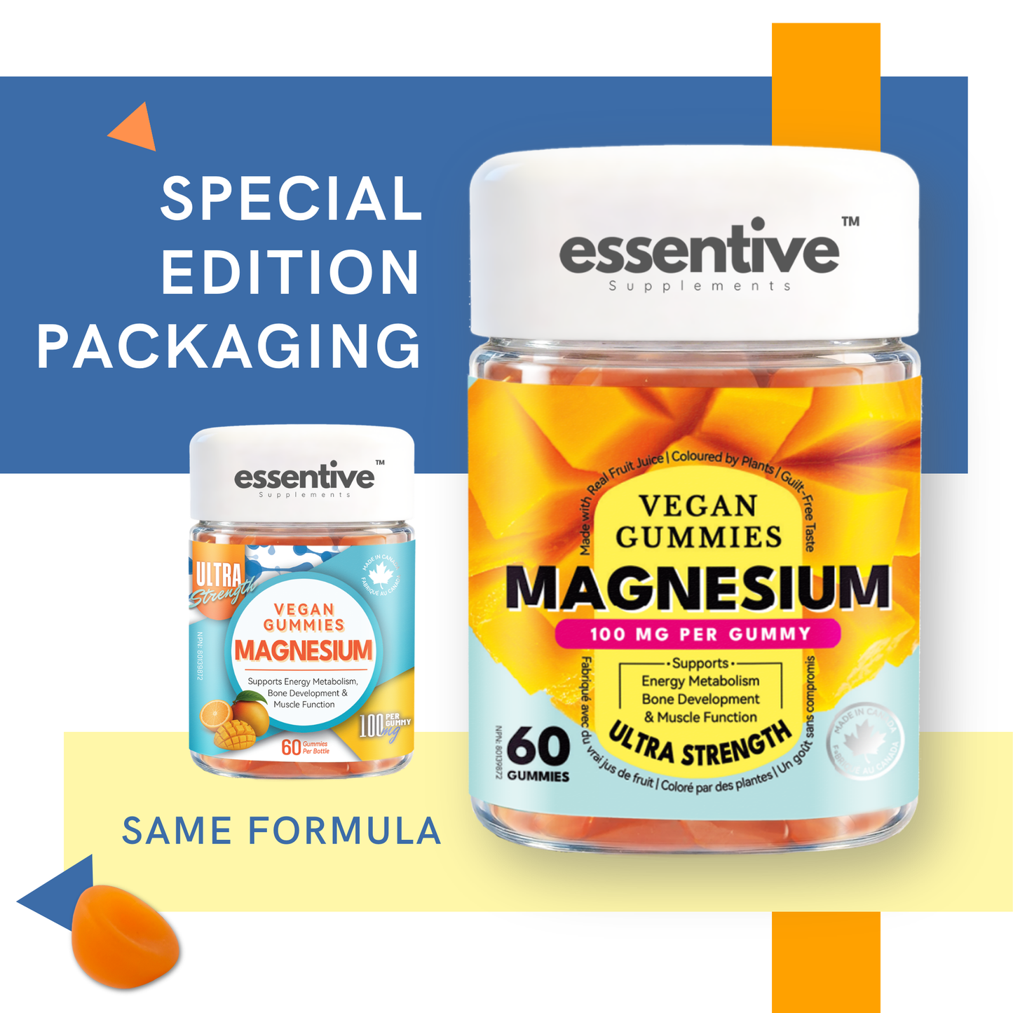 Sunkissed Mango Magnesium Gummy 2pcs Bundle